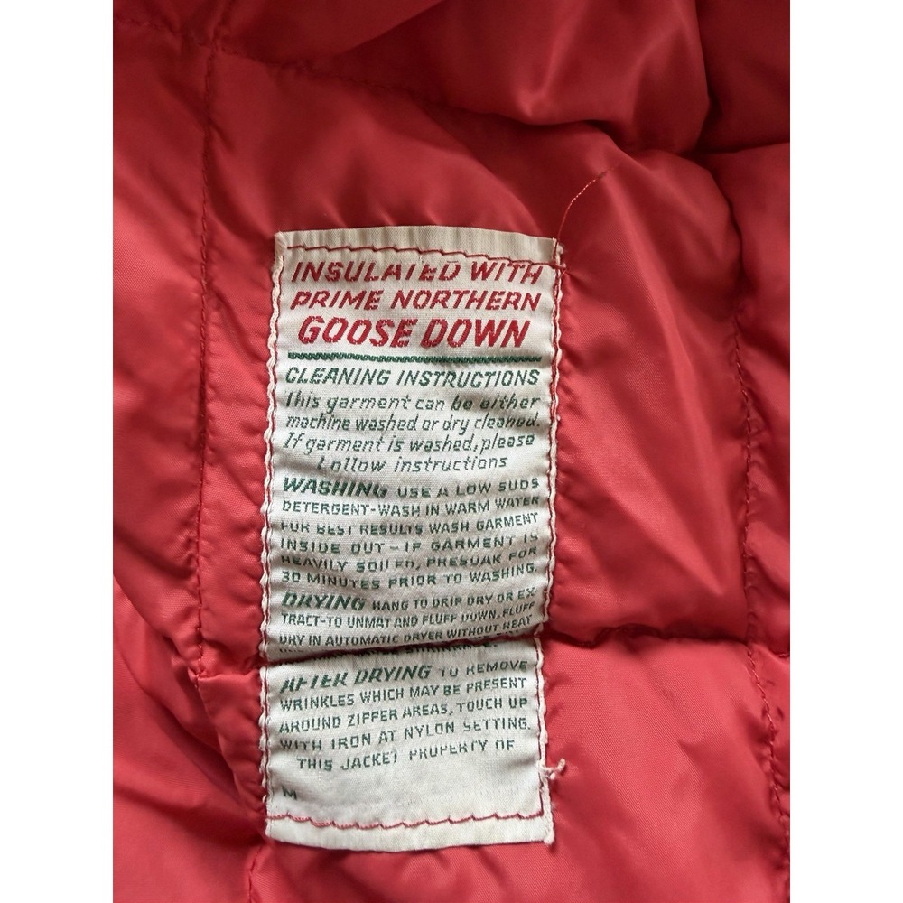 Vintage 10X Sport Clothing Goose Down Puffer Jacket Pink Snap‎ M USA Made - Picture 5 of 12